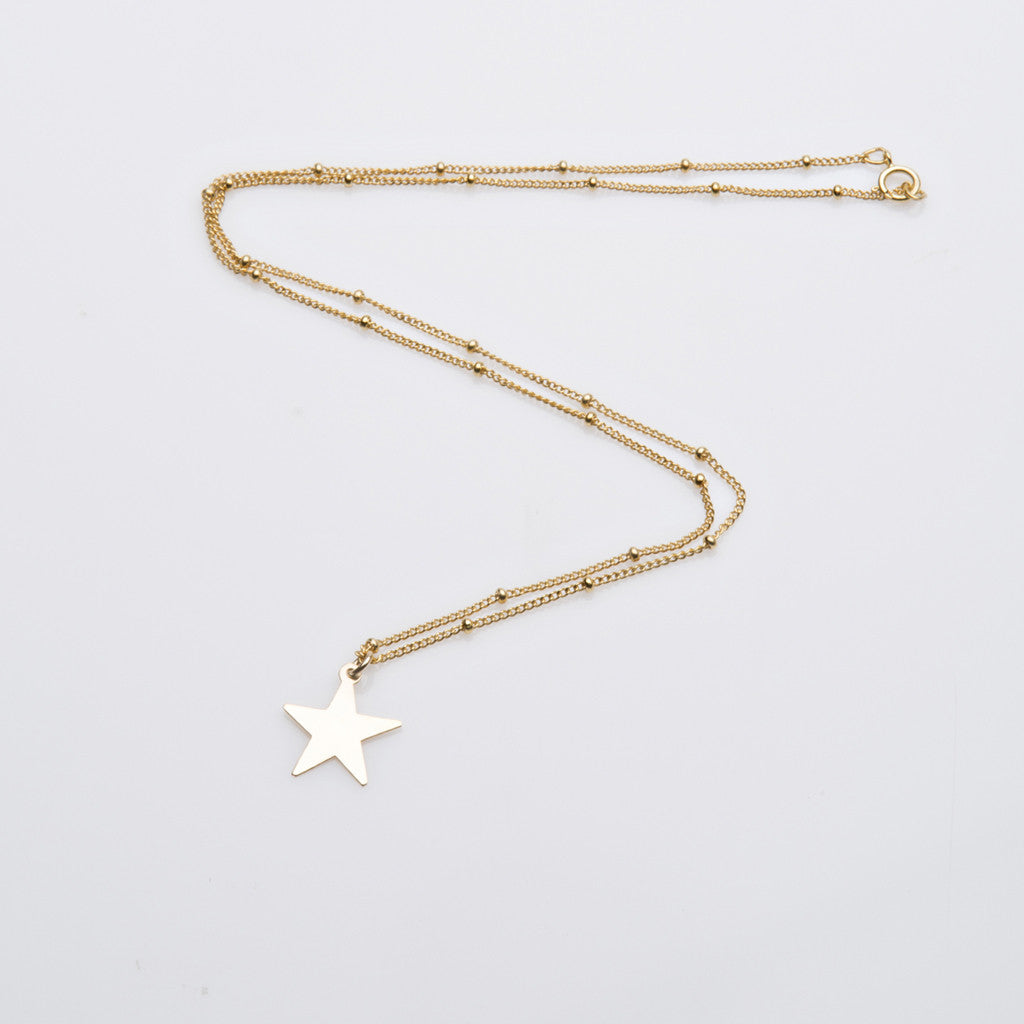 Gold Star Necklace