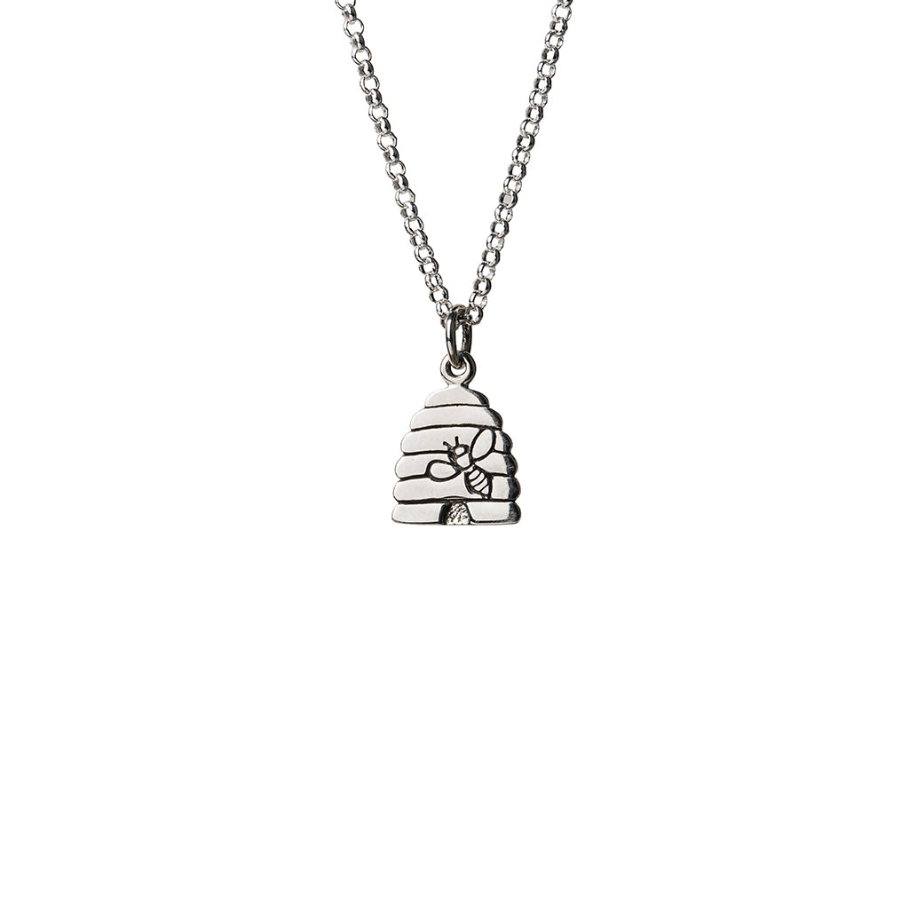 Beehive Silver Necklace