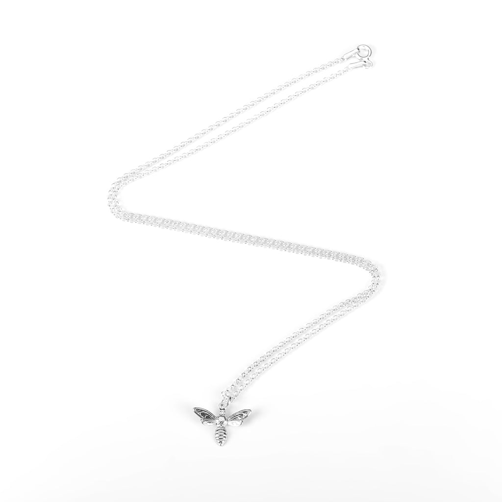 Silver Bee Necklace