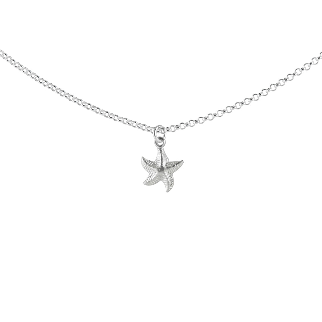 Silver Starfish Necklace