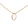 Gold Entwined Circle Necklace