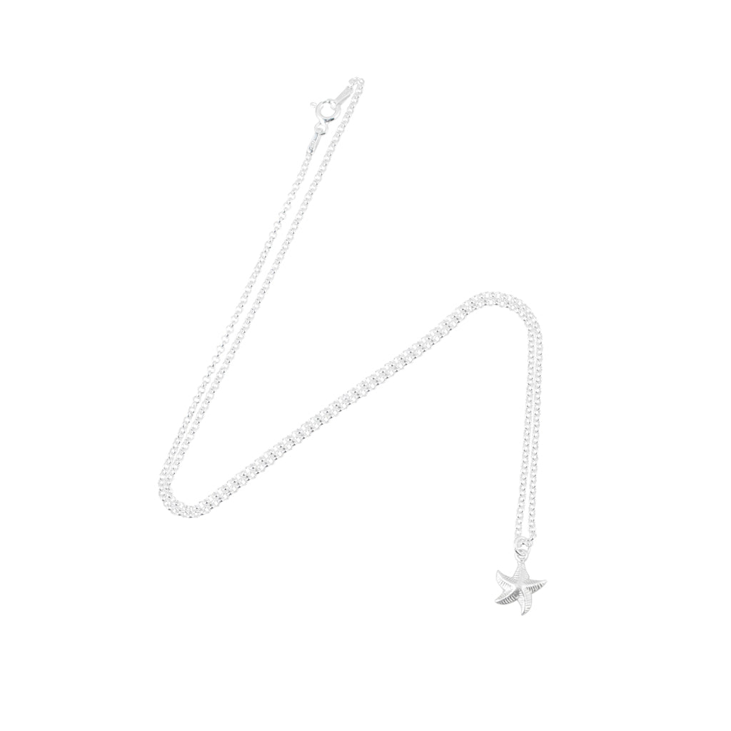 Silver Starfish Necklace