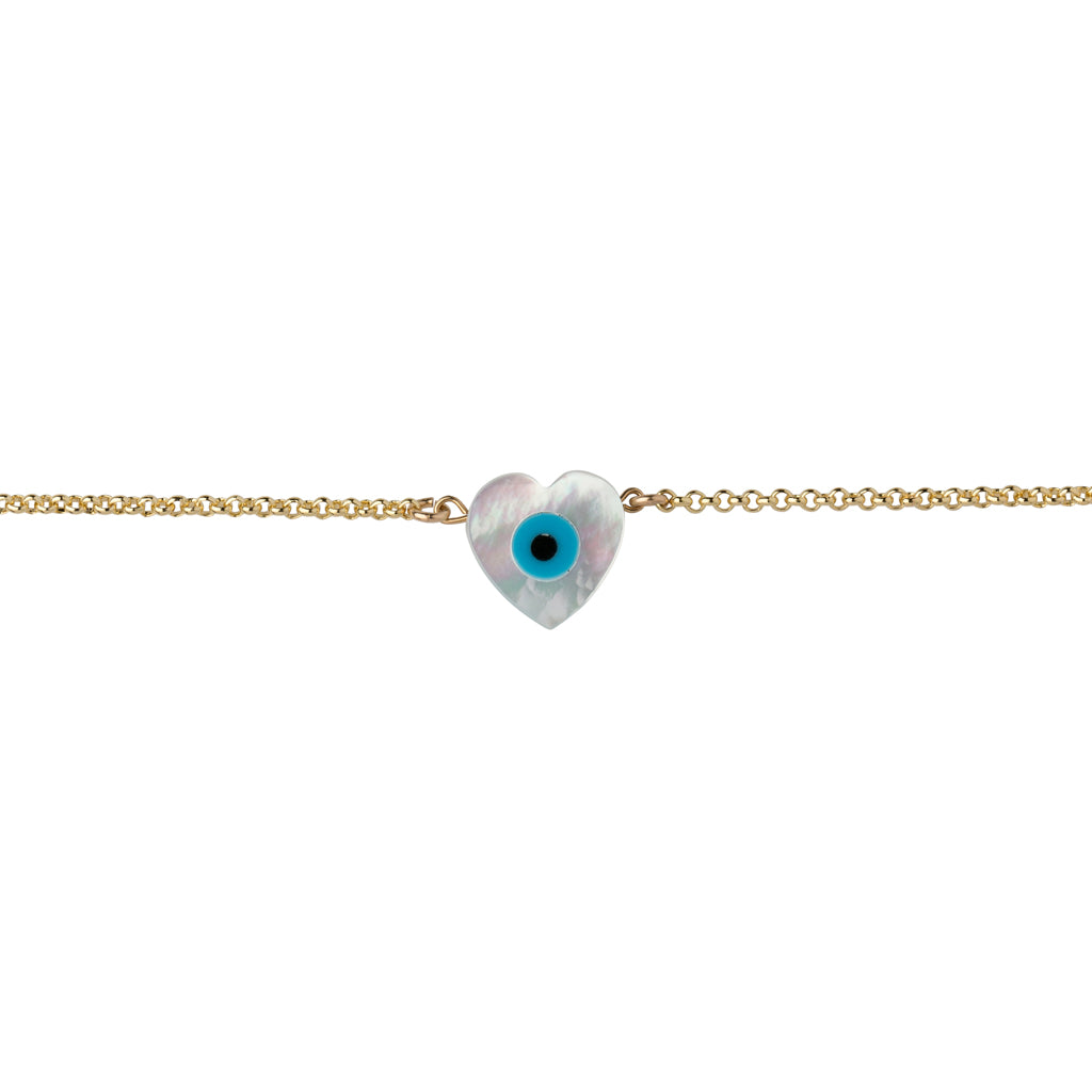 Evil Eye Heart Bracelett