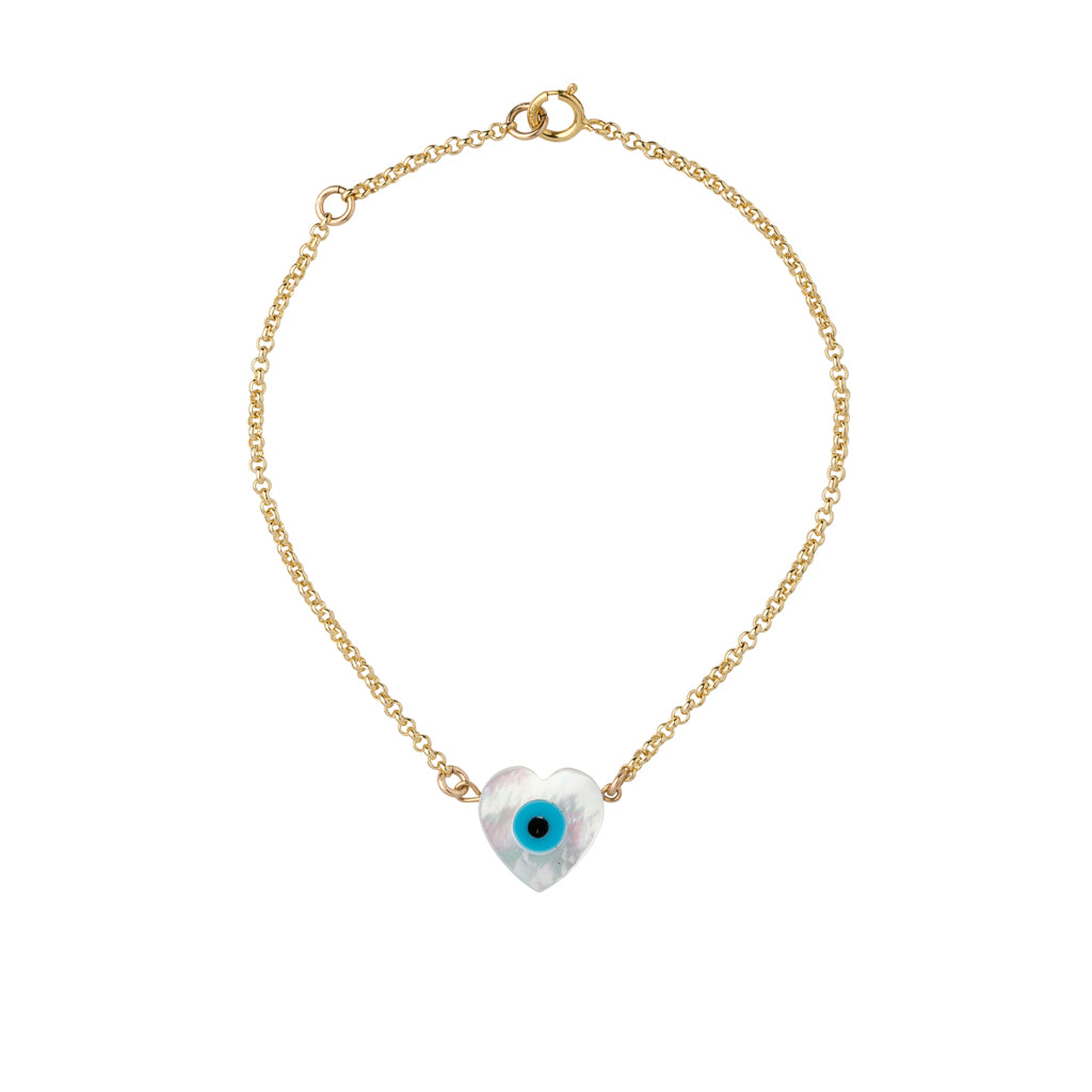 Evil Eye Heart Bracelett