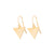 Triangle Earrings in Gold