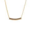Short Tube Necklace in Gold