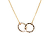 Entwines Circle Necklace in Gold