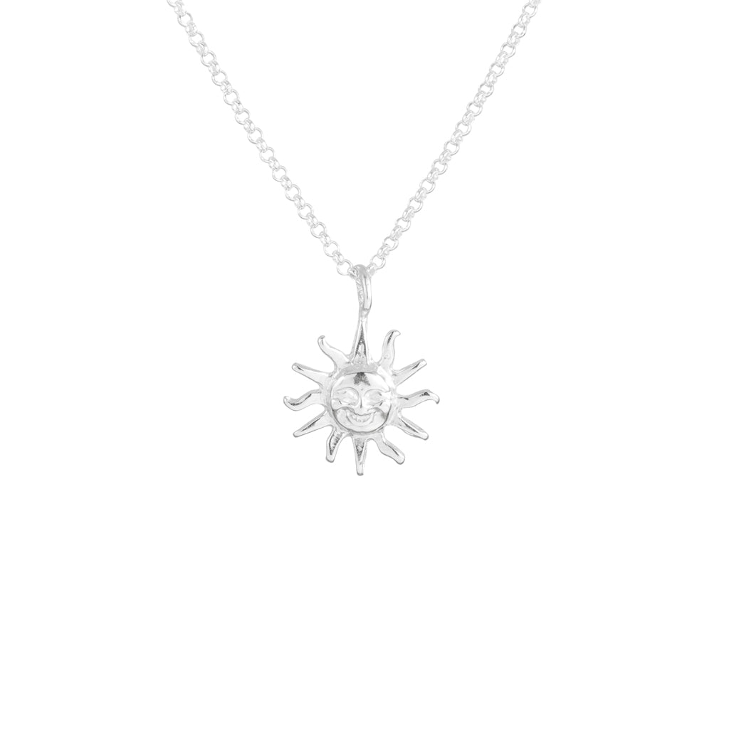 Silver Sun Necklace