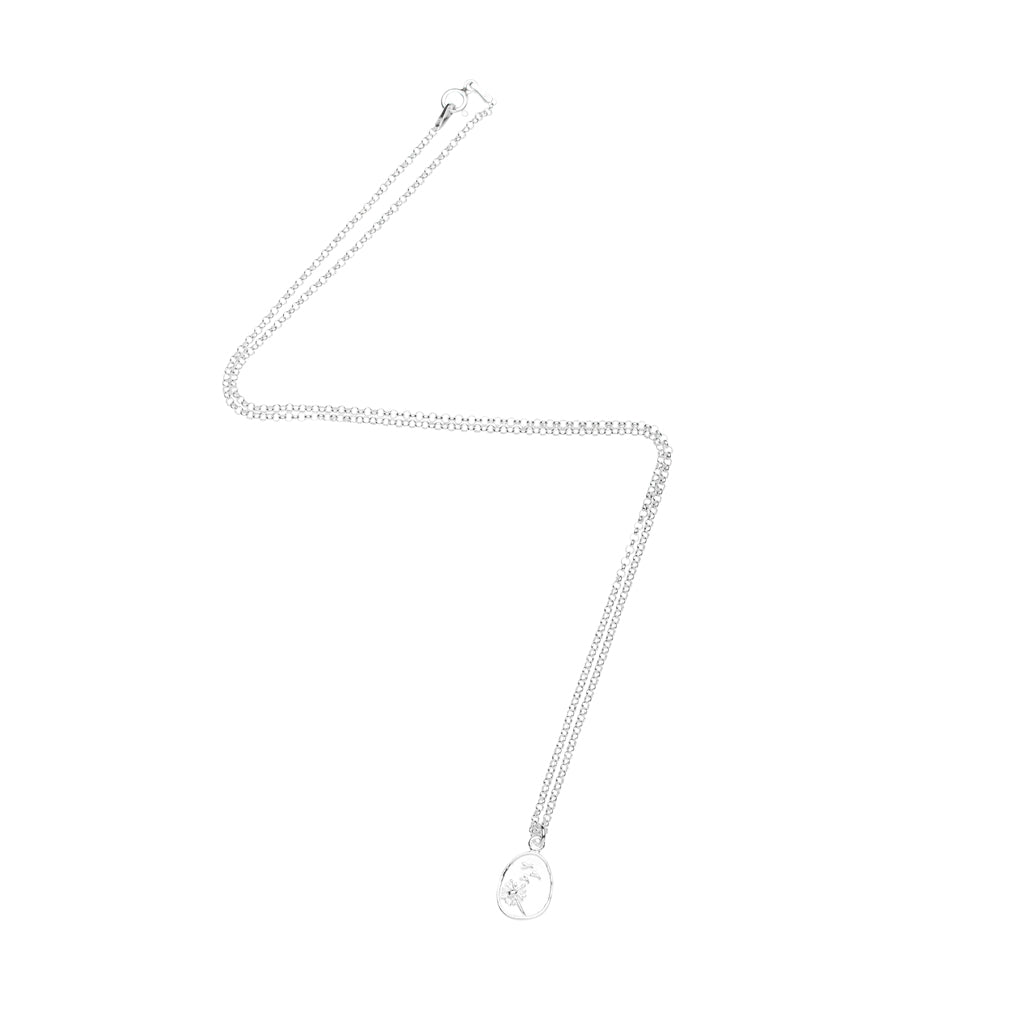 Silver Dandelion Necklace