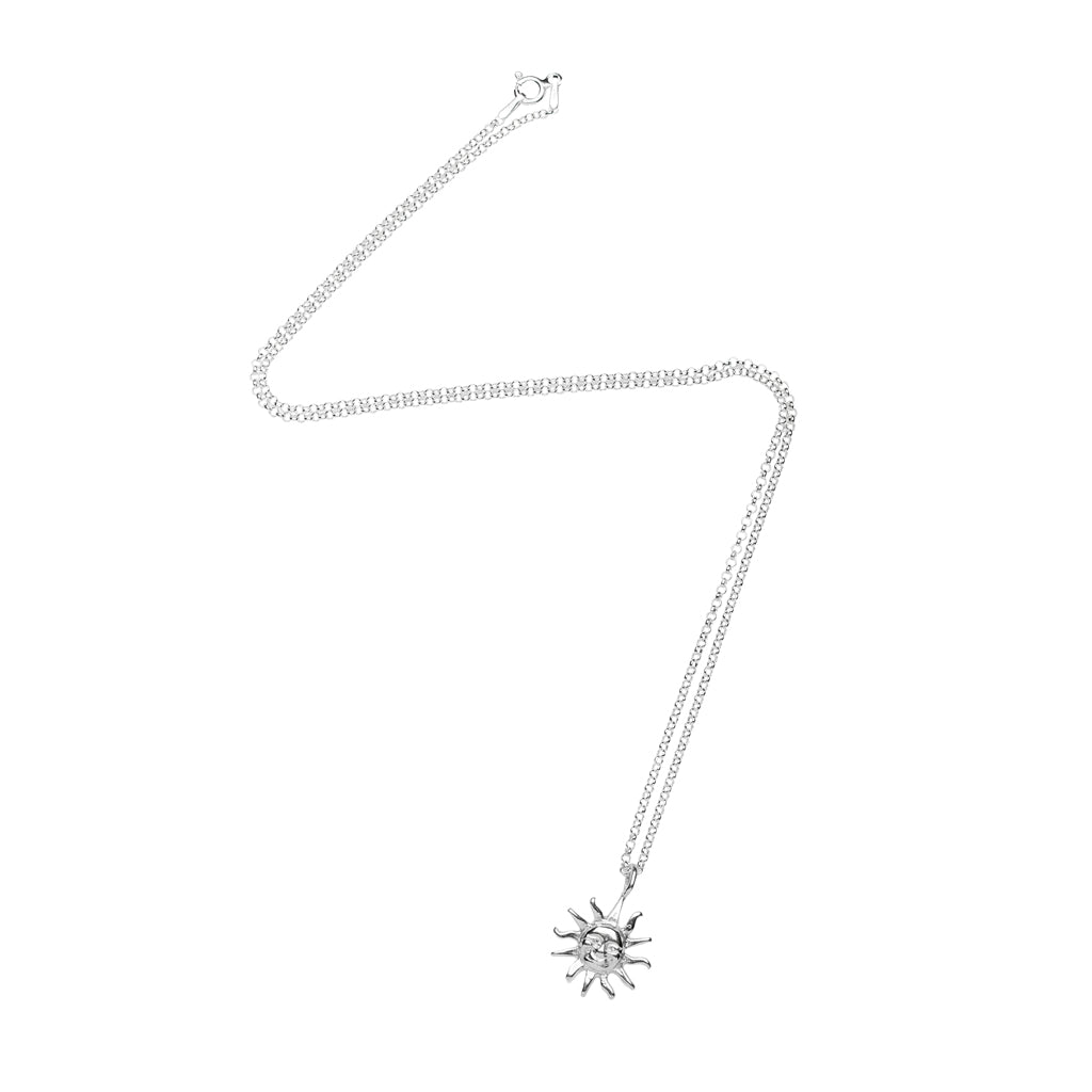 Silver Sun Necklace