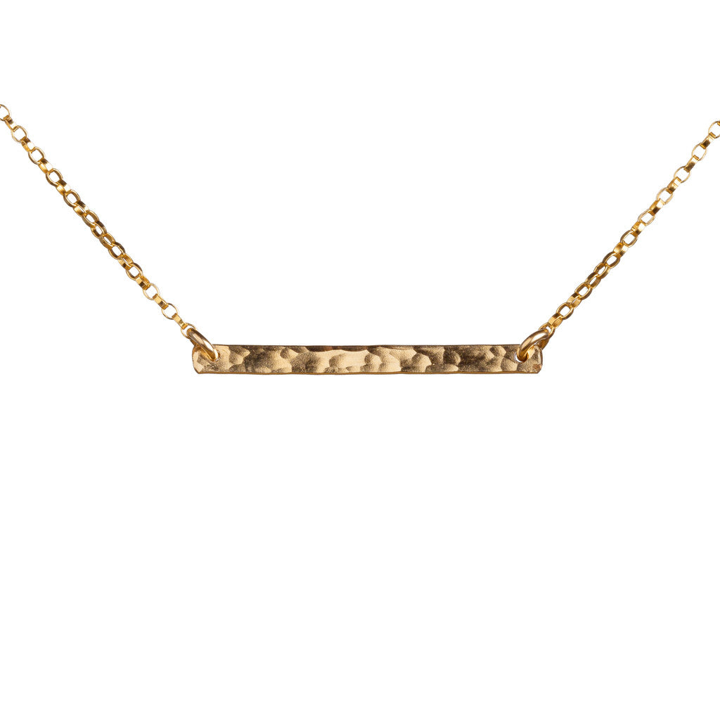 Delicate Gold Bar Necklace