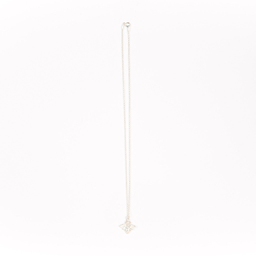 Silver necklace with Bee pendant