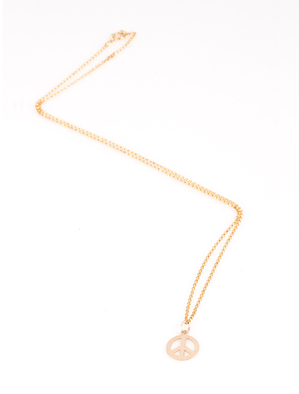 Peace Gold Necklace