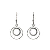 Silver Double Hoop Earrings