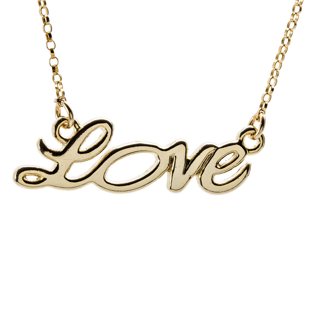 Love Necklace in Gold