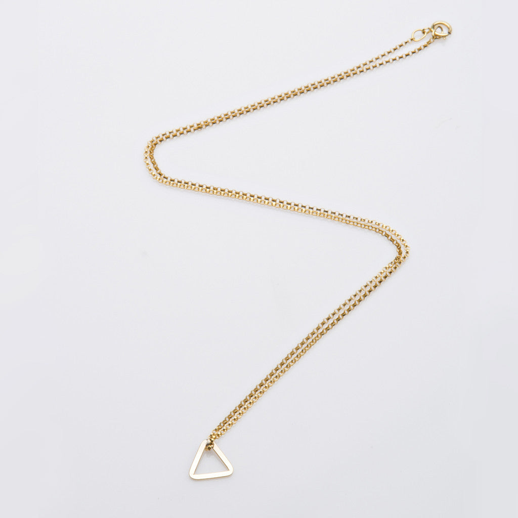 Triangle Necklace in gold