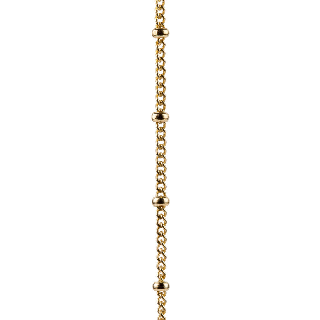 Textured Circle Necklace in Gold