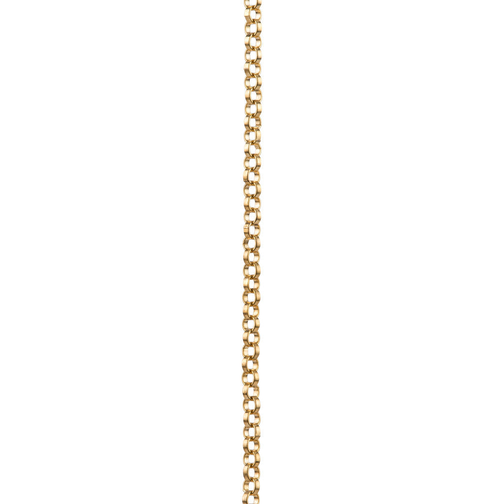 Textured Circle Necklace in Gold