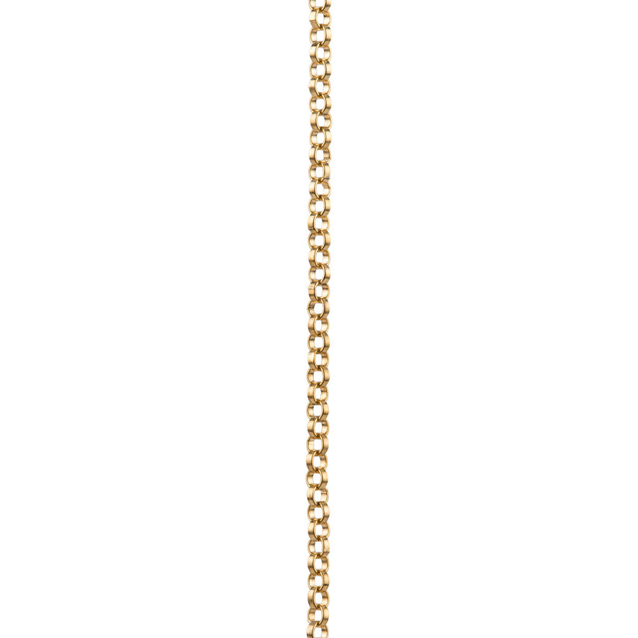 Gold chain with Silver Circle