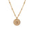 Initial Gold Necklace - Ball chain