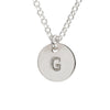 Initial Silver Necklace - Ball chain
