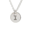 Initial Silver Necklace - Ball chain
