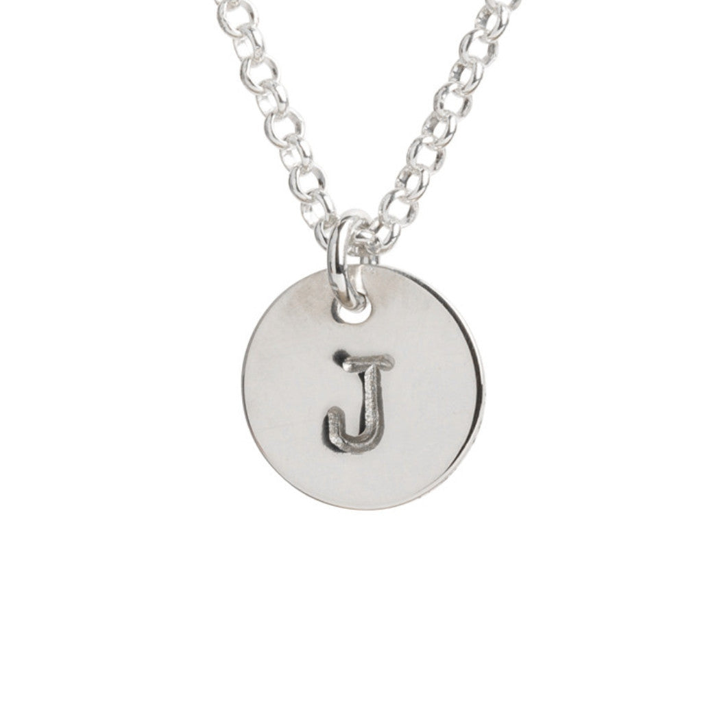 Initial Silver Necklace - Ball chain