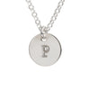 Initial Silver Necklace - Ball chain