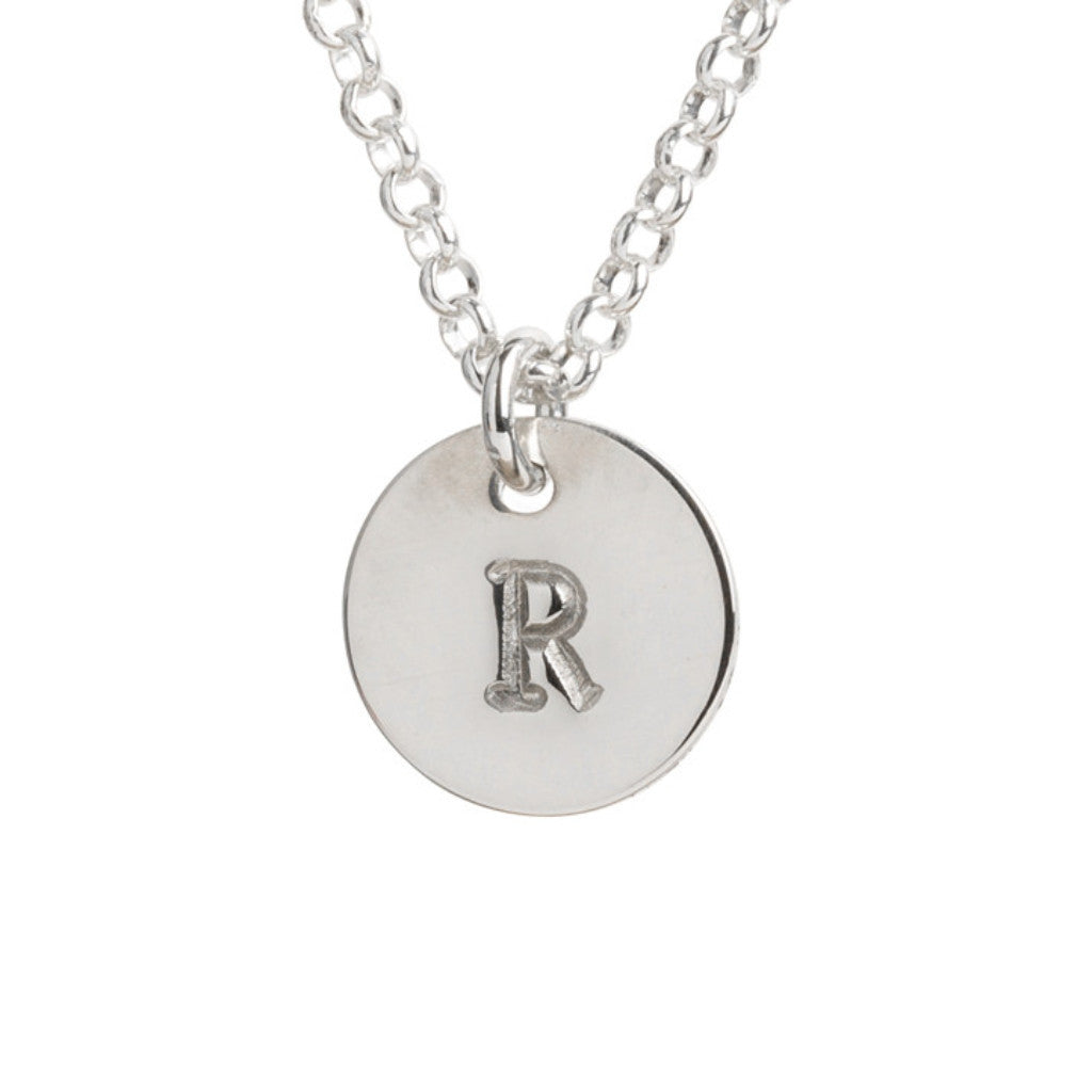 Initial Silver Necklace - Ball chain