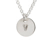 Initial Silver Necklace - Ball chain