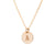 Initial Gold Necklace - Plain chain