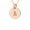 Initial Gold Necklace - Ball chain