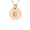 Initial Gold Necklace - Ball chain