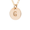 Initial Gold Necklace - Ball chain