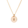Initial Gold Necklace - Plain chain