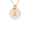 Initial Gold Necklace - Ball chain