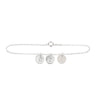 Initial bracelet in silver - Plain chain