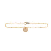 Initial bracelet in gold - Ball chain
