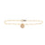 Initial bracelet in gold - Ball chain