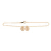 Initial bracelet in gold - Plain chain