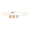 Initial bracelet in gold - Plain chain