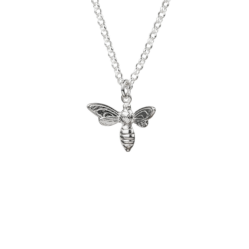 Silver Bee Necklace