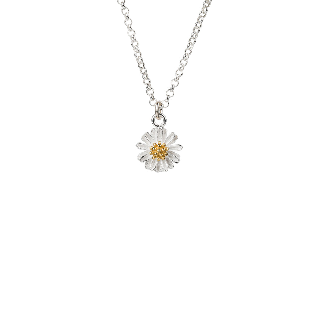 Daisy Necklace in Silver