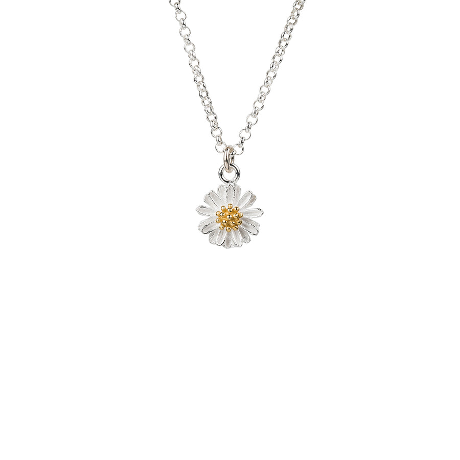 Daisy Necklace in Silver
