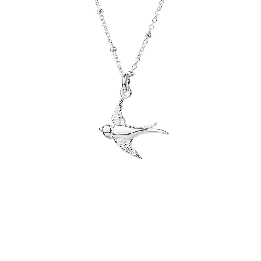 Silver Swallow Necklace