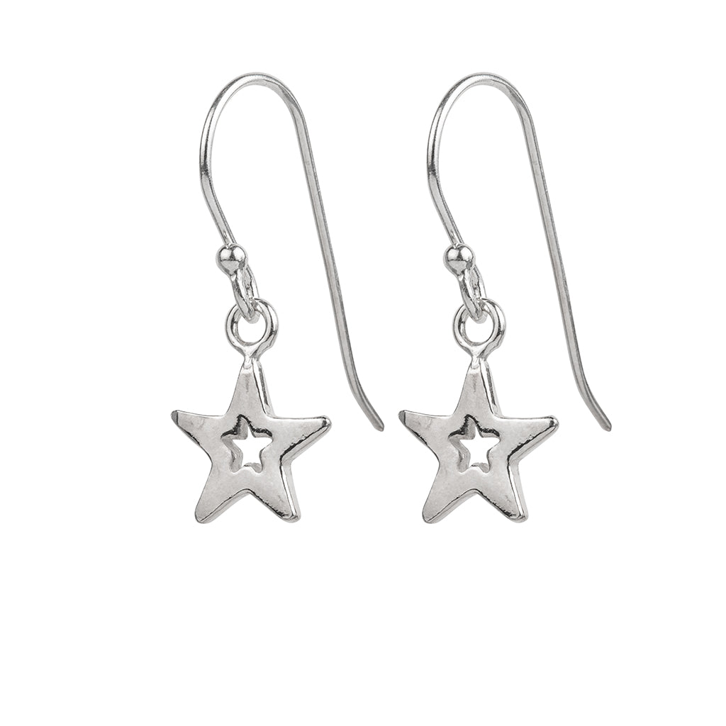 Silver Star Earrings