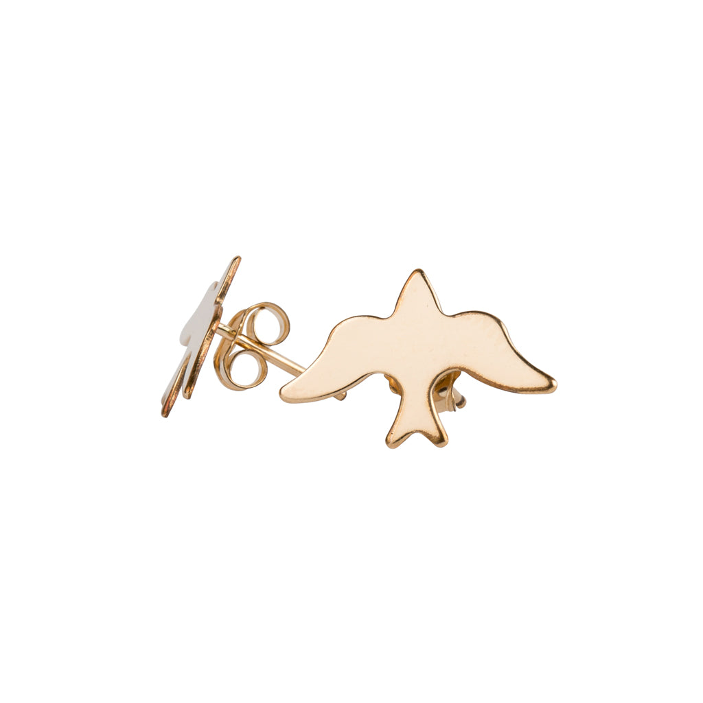 Dove Gold Stud Earrings