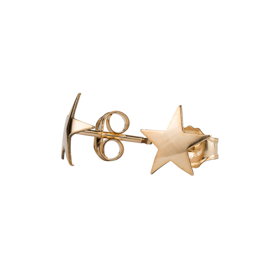 Gold Star Stud Earrings