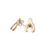 Wishbone Stud Earrings in Gold