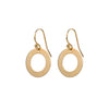 Circle Washer Disc Earrings in Gold